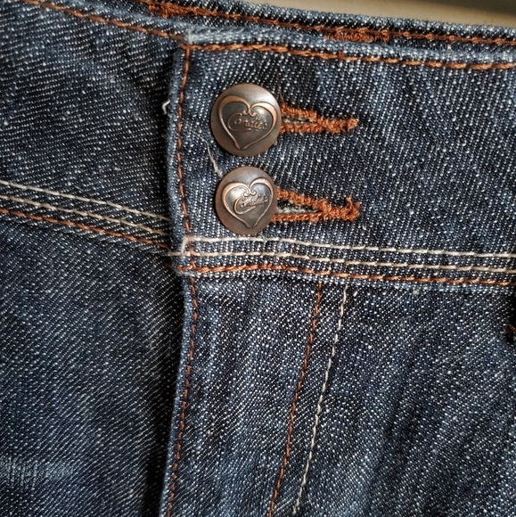 Candie's Dark Wash Denim Bermuda Shorts - Picture 7 of 16